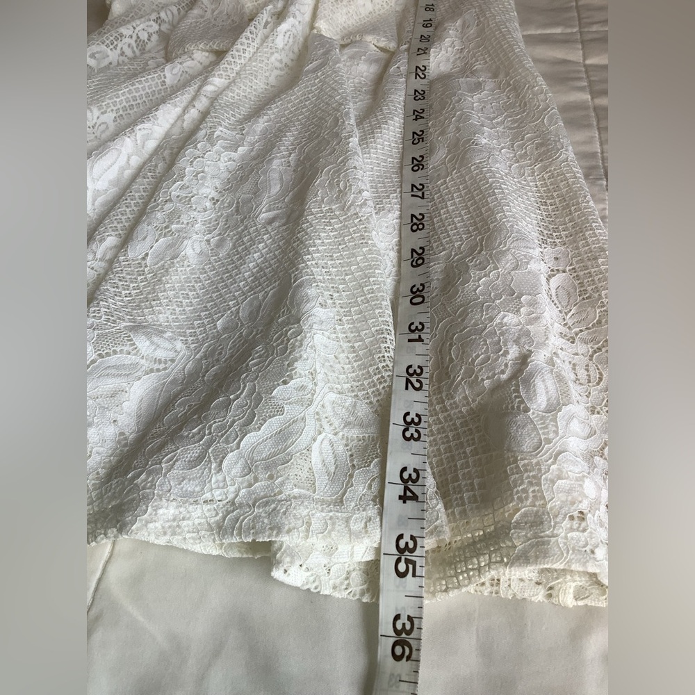 AUW White Lace Midi Dress - Picture 10 of 11